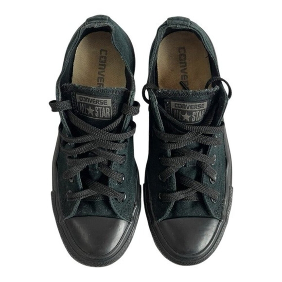 Converse Chuck Taylor All Star Men’s Slip-On Lace-Up Sneakers Black Size 4.5 - Picture 1 of 8